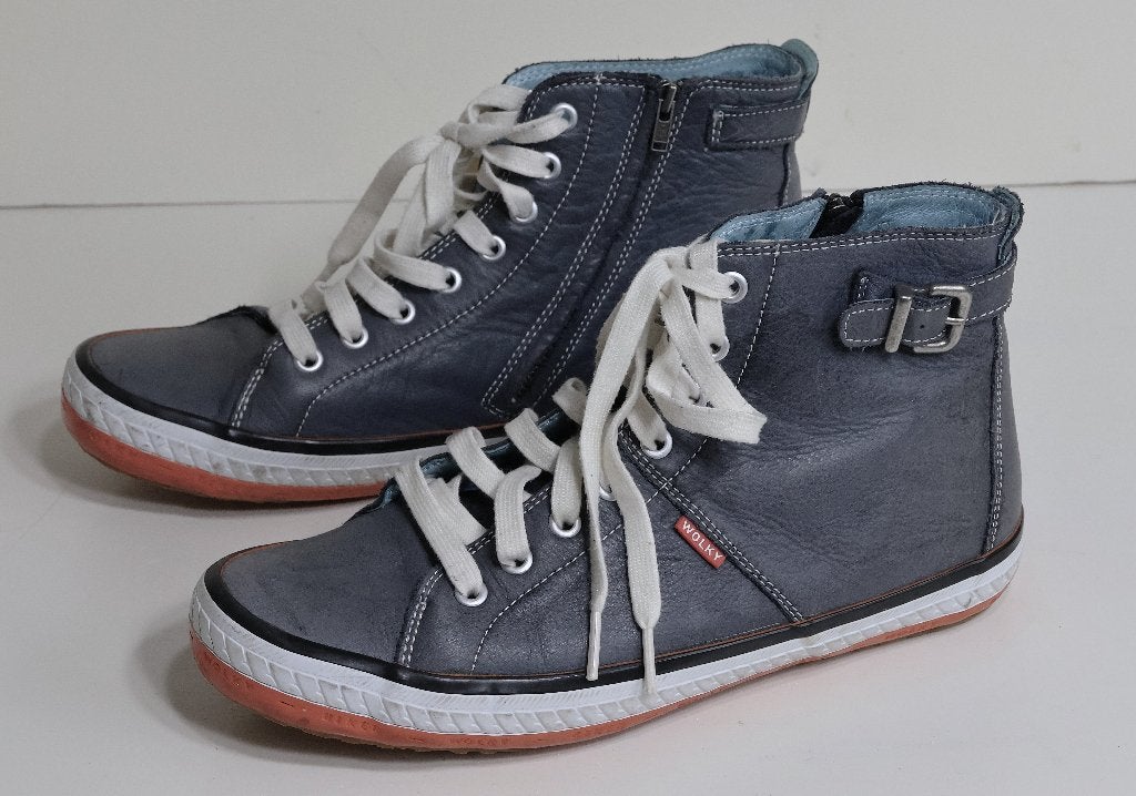 Wolky Boots maat 40 blauw/grijs, Wolky, Lage of Enkellaarzen, Ophalen of Verzenden, Zo goed als nieuw