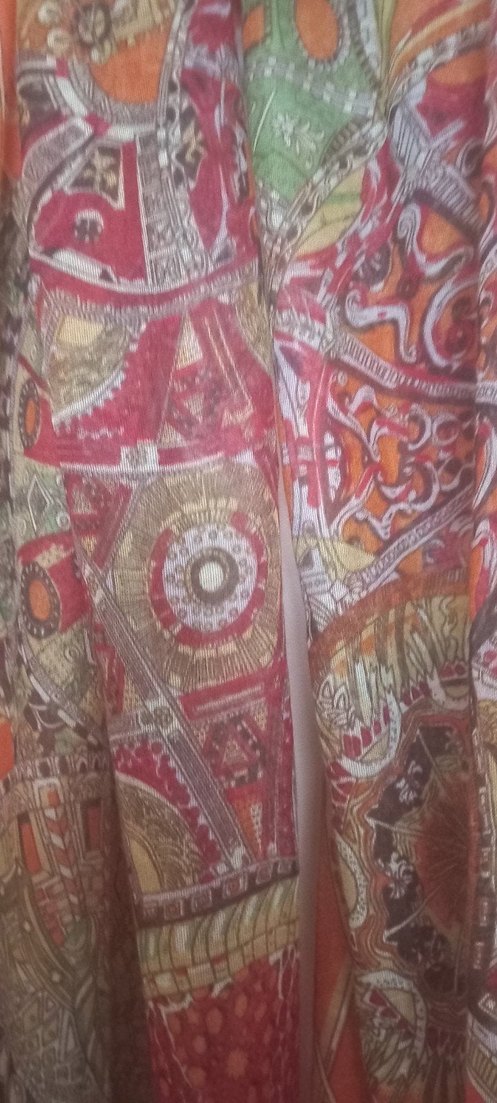 Kleurrijke Gelco Sjaal – Paisley / Barok, Kleding | Dames, Gelco, Maat 46/48 (XL) of groter, Ophalen of Verzenden, Zo goed als nieuw