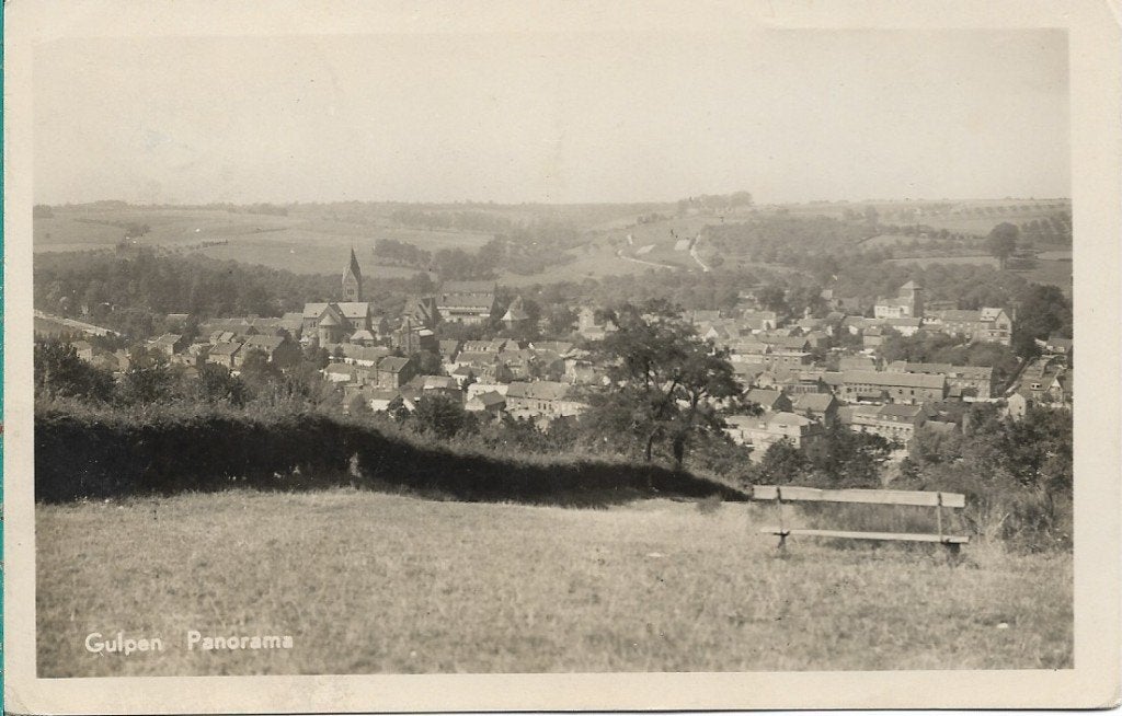 Gulpen 1950 Panorama Gulpen,fotokaart, Verzenden, 1940 tot 1960, Gelopen, Limburg