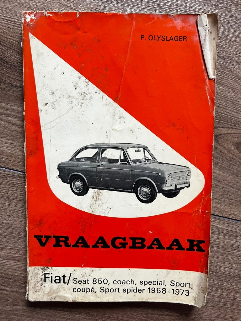 Vraagbaak Fiat/Seat 850 (1968-1973) P. Olyslager, Auto diversen, Handleidingen en Instructieboekjes, Ophalen of Verzenden