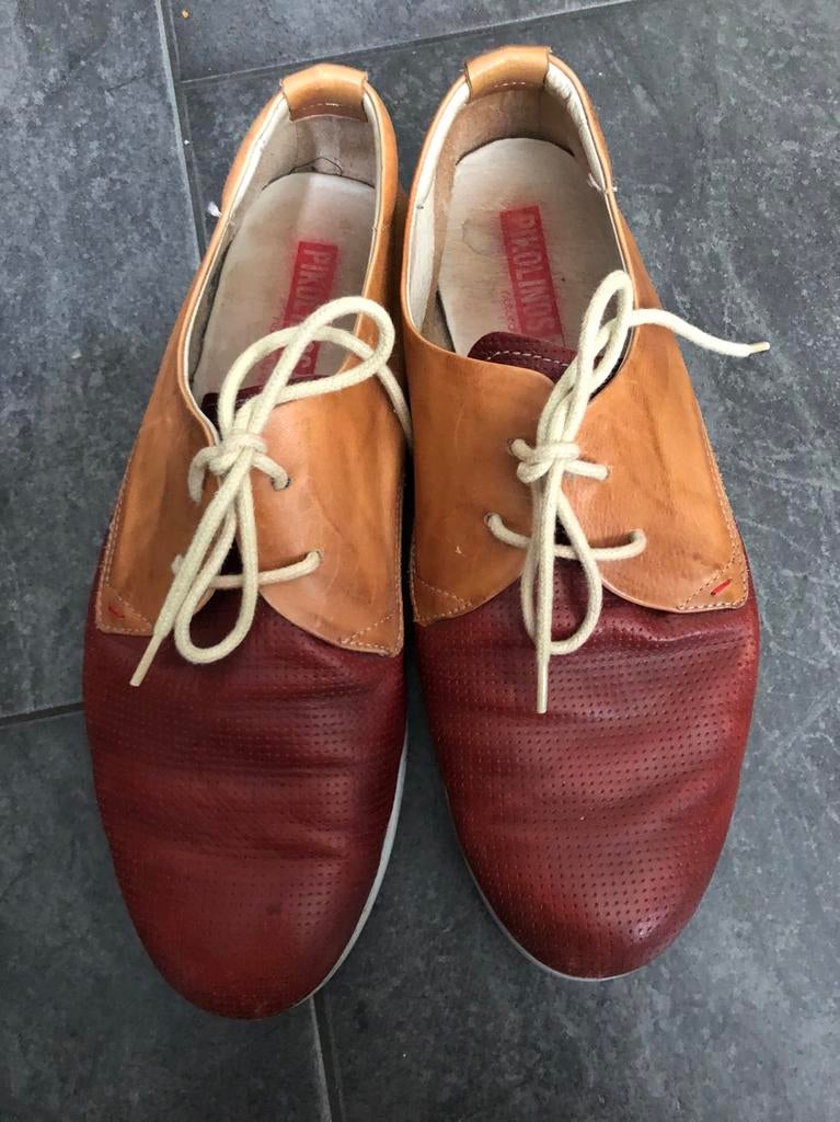 Mooie lederen spaanse Pikolinos veterschoenen, Bruin, Ophalen of Verzenden, Gedragen, Veterschoenen