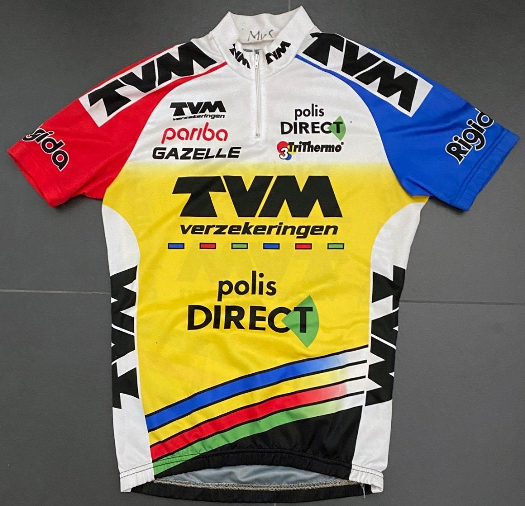 Wielershirt TVM–POLIS DIRECT–MARTIN v STEEN -1995 + naam, Ophalen of Verzenden, Overige typen