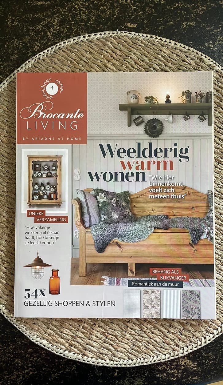 Tijdschrift Brocante living by Ariadne at Home nr1, 2024, Ophalen of Verzenden, Zo goed als nieuw, Overige typen