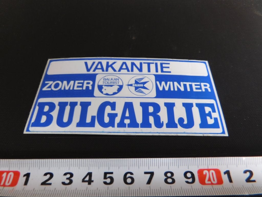 sticker balkan tourist vakantie zomer winter BULGARIJE *, Ophalen, Zo goed als nieuw