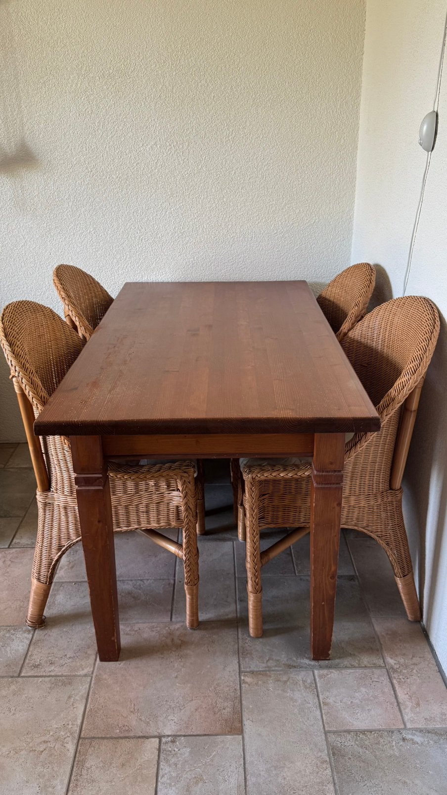 Houten keukentafel (zonder stoelen), Huis en Inrichting, Tafels | Eettafels, Ophalen, Gebruikt, 50 tot 100 cm, 150 tot 200 cm