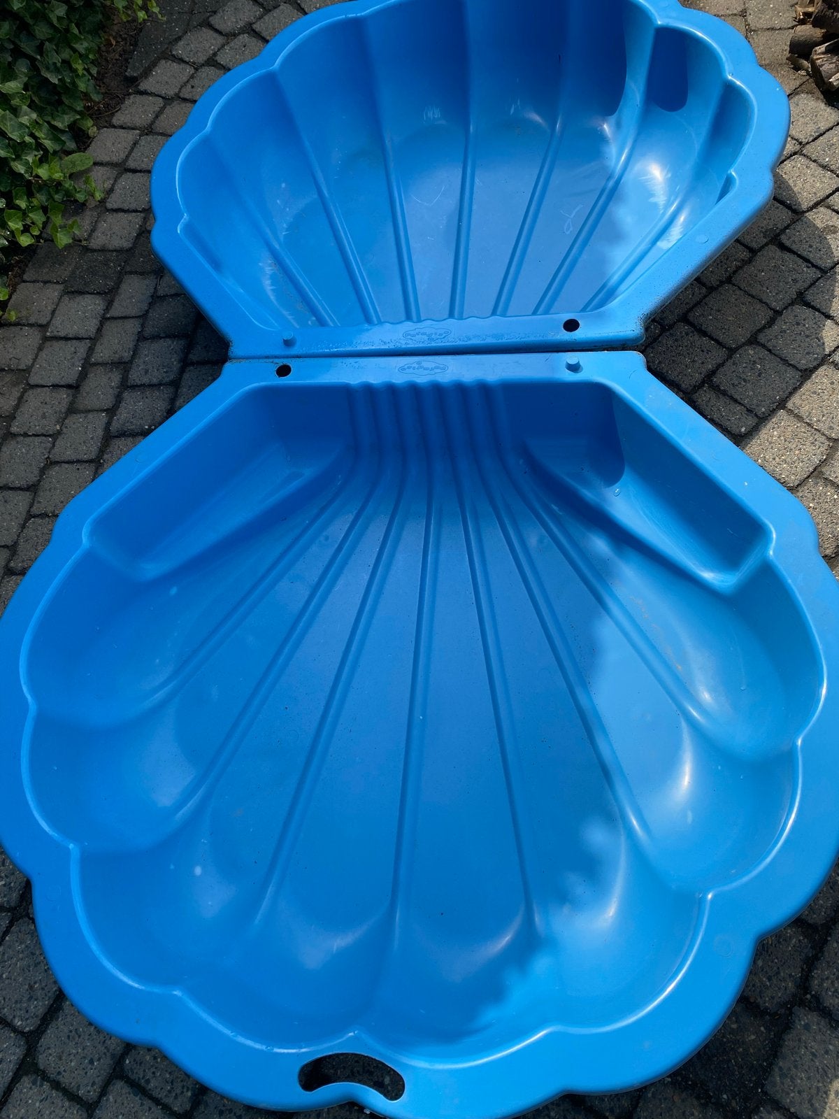 Blauwe schelp zandbak/zwembad voor kinderen, Ophalen, Zo goed als nieuw