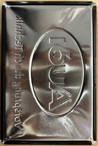 Audi Logo Vorsprung Tecknik relief reclamebord van metaal, Ophalen of Verzenden, Nieuw, Auto's