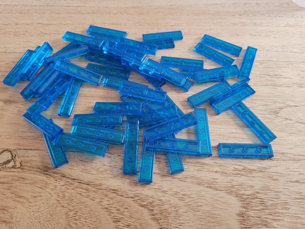 Partij J723=50x Lego tegels 1x4 Nieuw, Lego, Lego, Lego, Nieuw