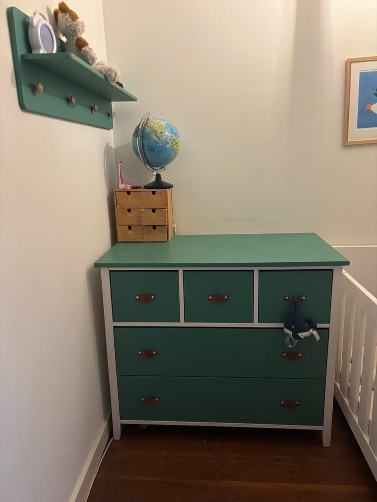 Mooie houten vintage commode, Ophalen, 50 tot 70 cm, 90 tot 105 cm, 100 cm of meer