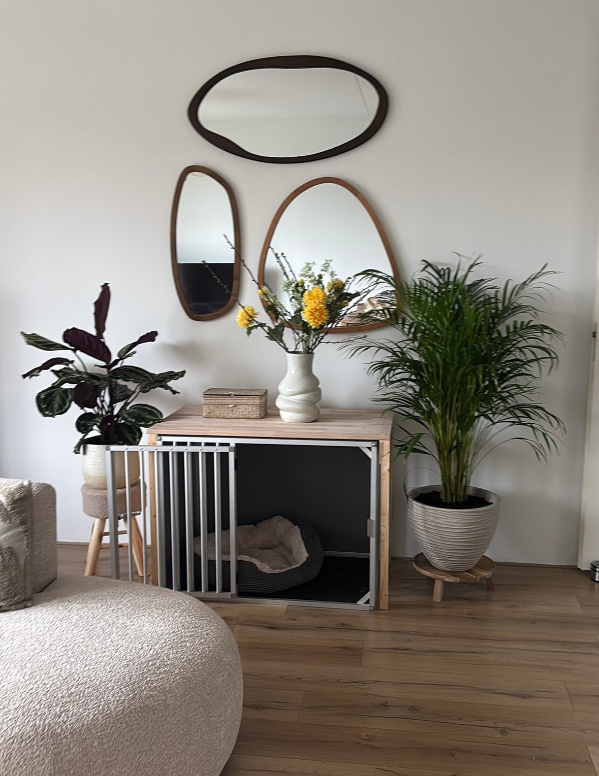 Alluminium hondenbench 60x91cm (71cm hoog), Ophalen