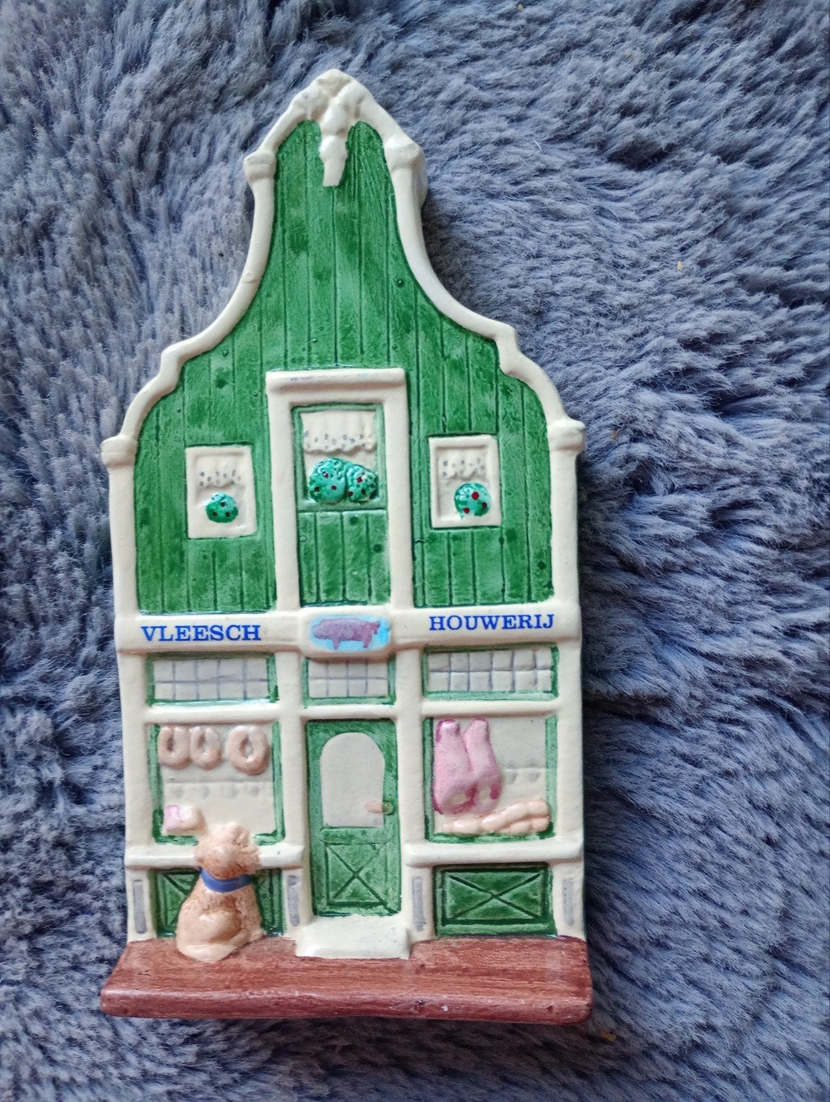 Wanddecoratie slagerswinkel, handgeschilderd, Ophalen of Verzenden, Zo goed als nieuw