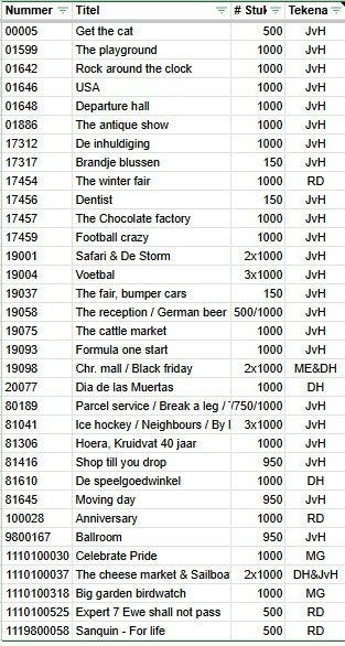 Jan van Haasteren Puzzels 3x1000 st. Nr 19004 "Voetbal", Ophalen, 500 t/m 1500 stukjes, Zo goed als nieuw, Legpuzzel