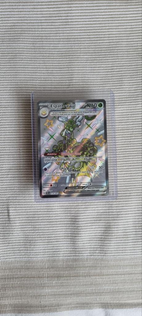 Pokemon Espathra EX | #214 Paldean Fates, Ophalen of Verzenden, Nieuw, Losse kaart