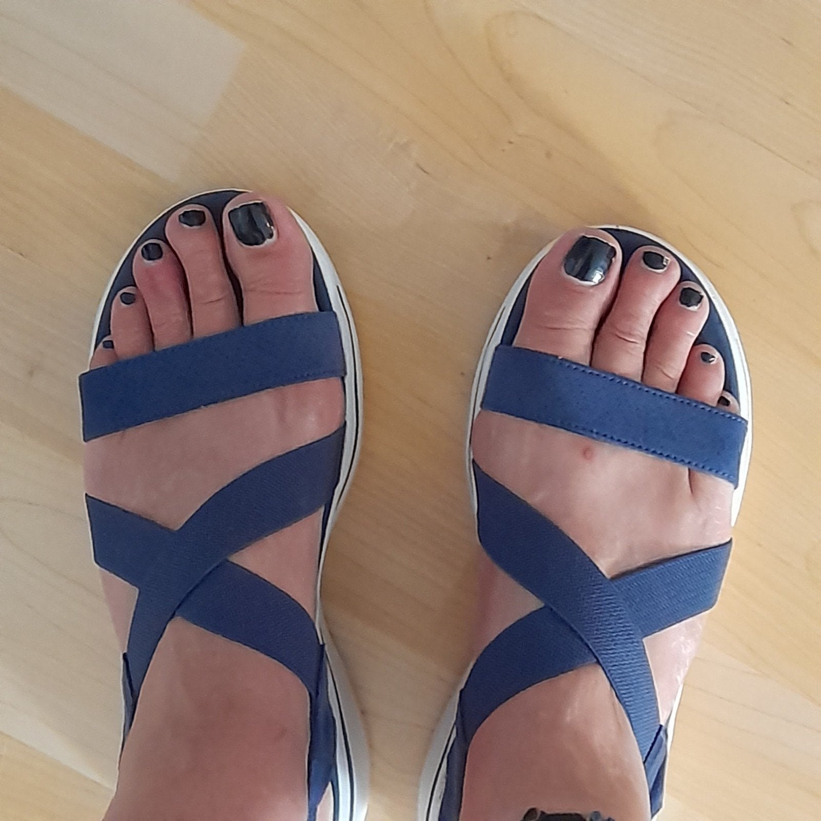 Skechers Go Walk Arch Fit Sandalen - Navy - Maat 41, Skechers, Ophalen of Verzenden, Gedragen
