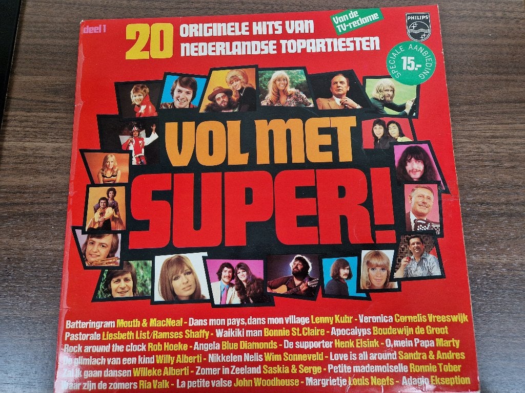 Vol Met Super! (20 Originele Hits Van Nederlandse Topartiest, LP, Ophalen of Verzenden, Zo goed als nieuw, Pop