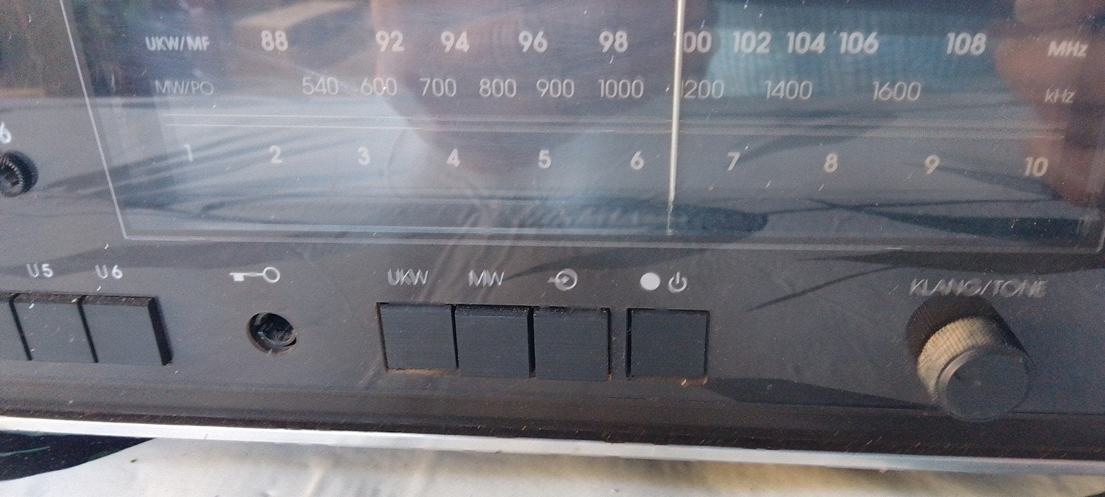 Vintage Radio met UKW/MW en Klang/Tone regeling, Audio, Tv en Foto, Ophalen, Gebruikt, Radio