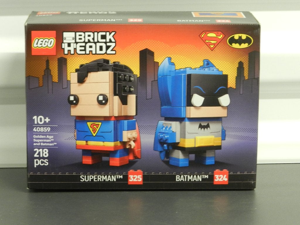 LEGO Golden Age Superman en Batman figuren (40859), BrickHeadz, Lego, Nieuw, Ophalen of Verzenden