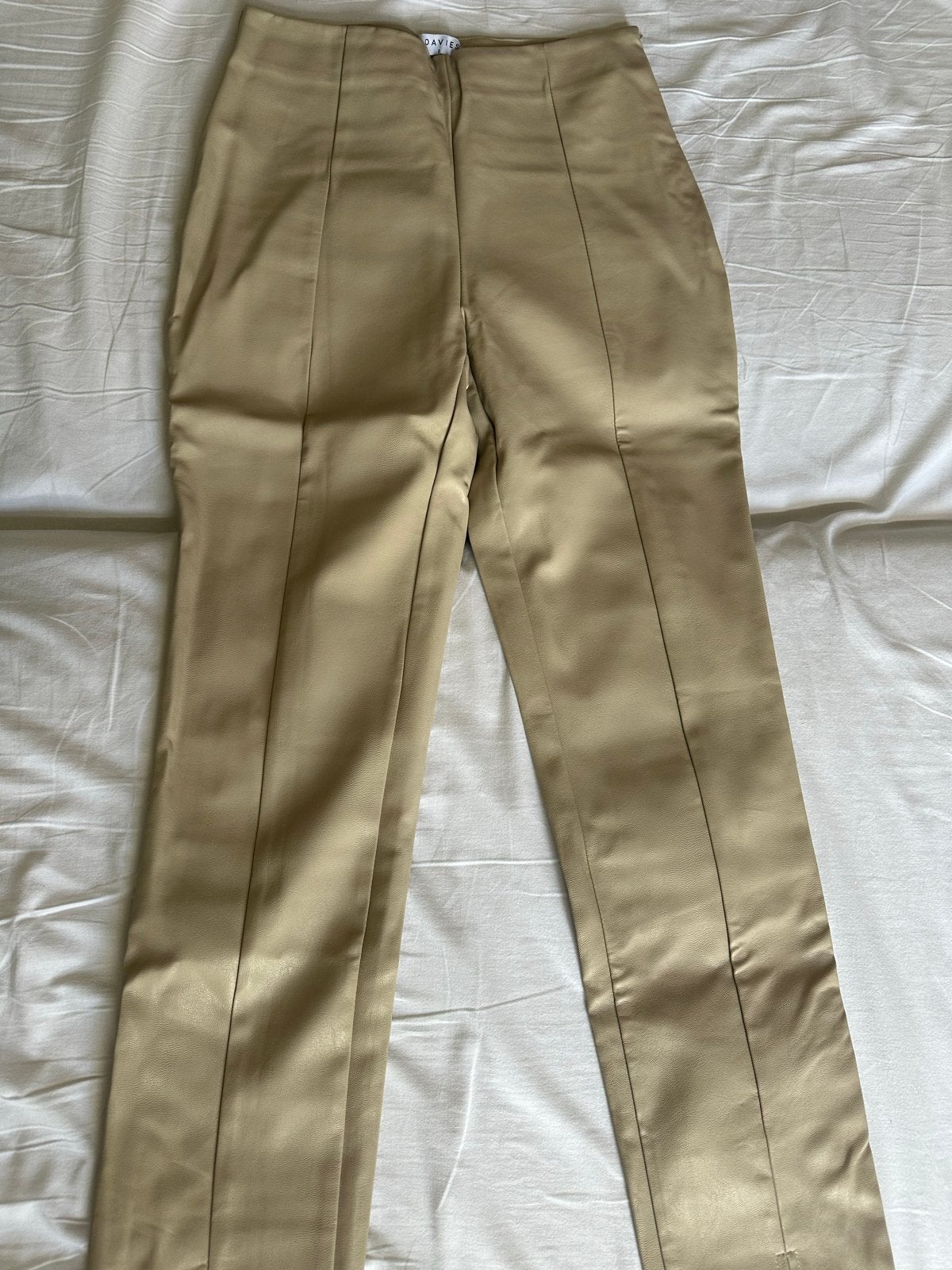 Loavies leren broek maat S, Ophalen of Verzenden, Gedragen, Maat 36 (S), Beige