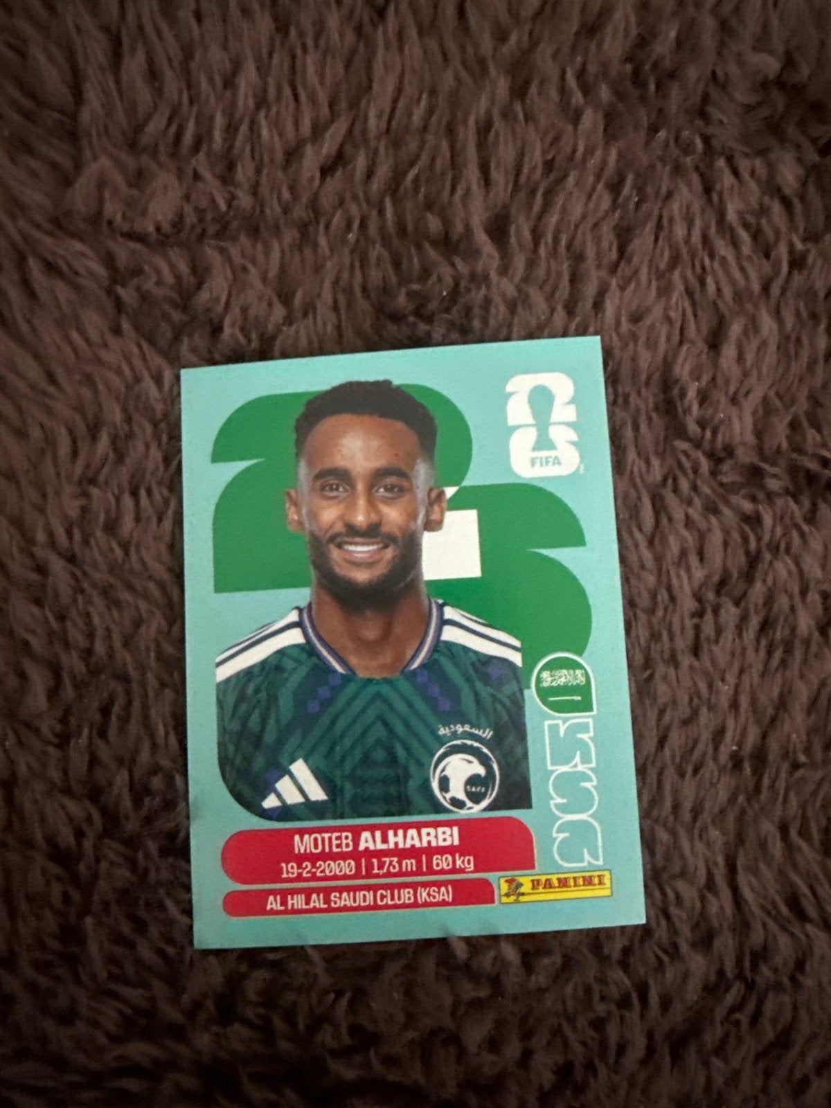 Panini FIFA 365 2023 Moteb Alharbi Spelerskaart, Ophalen of Verzenden, Zo goed als nieuw, Buitenlandse clubs, Spelerskaart