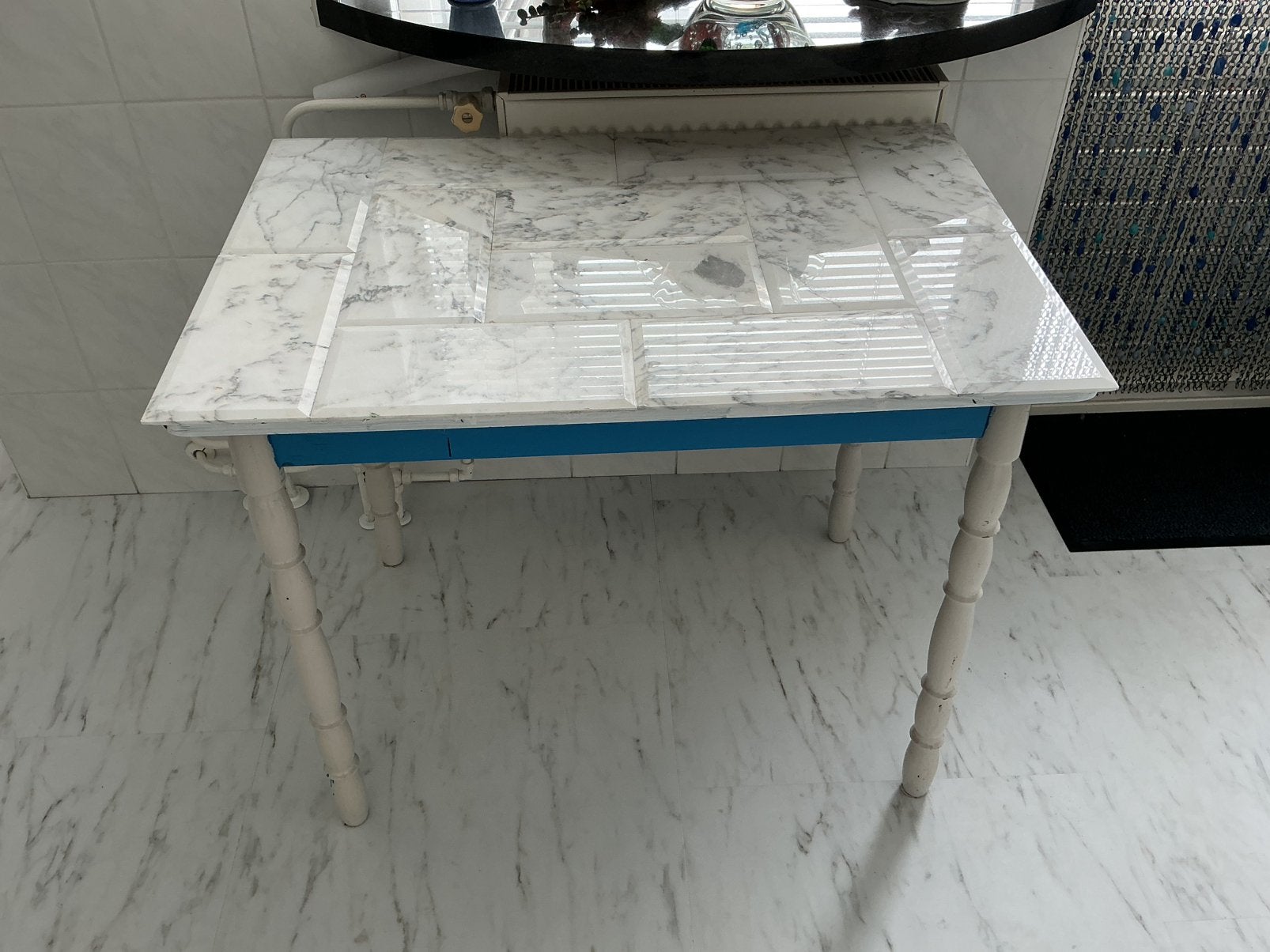 Keuken tafel., Huis en Inrichting, Ophalen, Gebruikt, Rechthoekig, 50 tot 100 cm