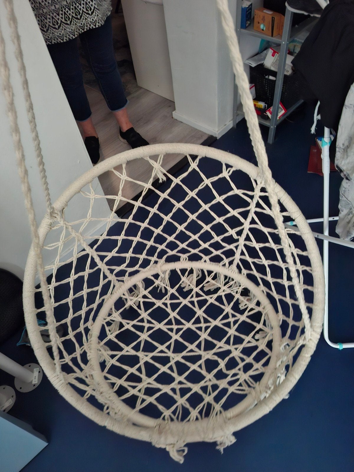 macrame schommel en ikea bureau, Ophalen, Gebruikt, Overige typen