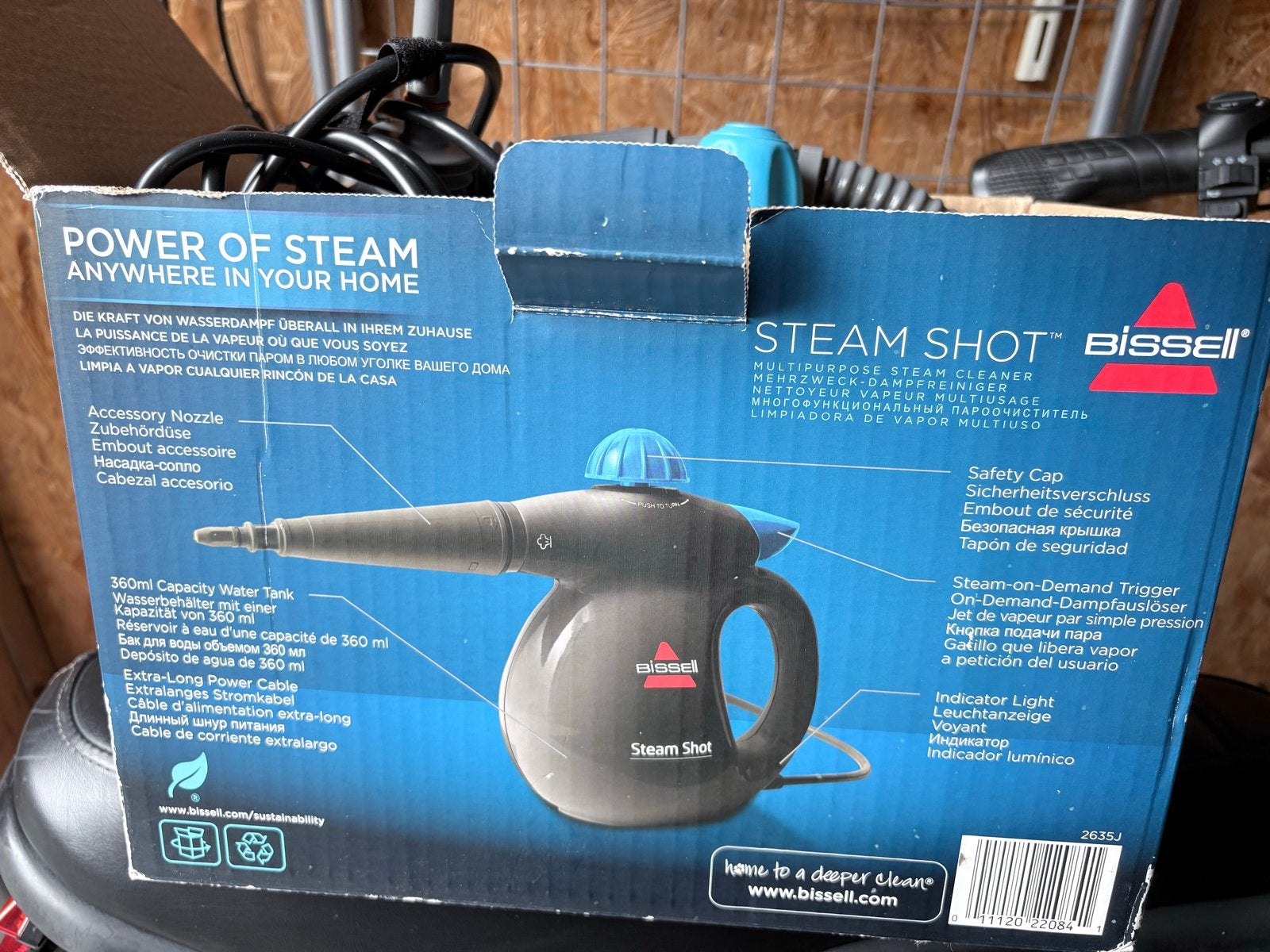 Bissell Steam Shot Handstoomreiniger - Krachtige Reiniging, Ophalen of Verzenden, Reservoir, Overige merken, Inclusief accessoires