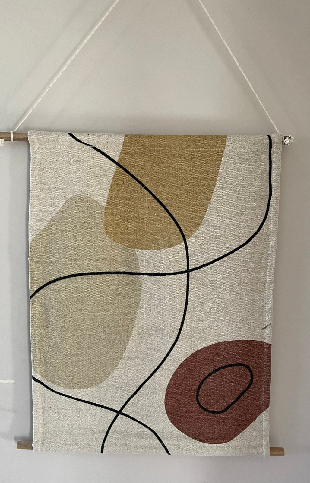 Huizedop wanddoek wandkleed nieuw, Ophalen of Verzenden