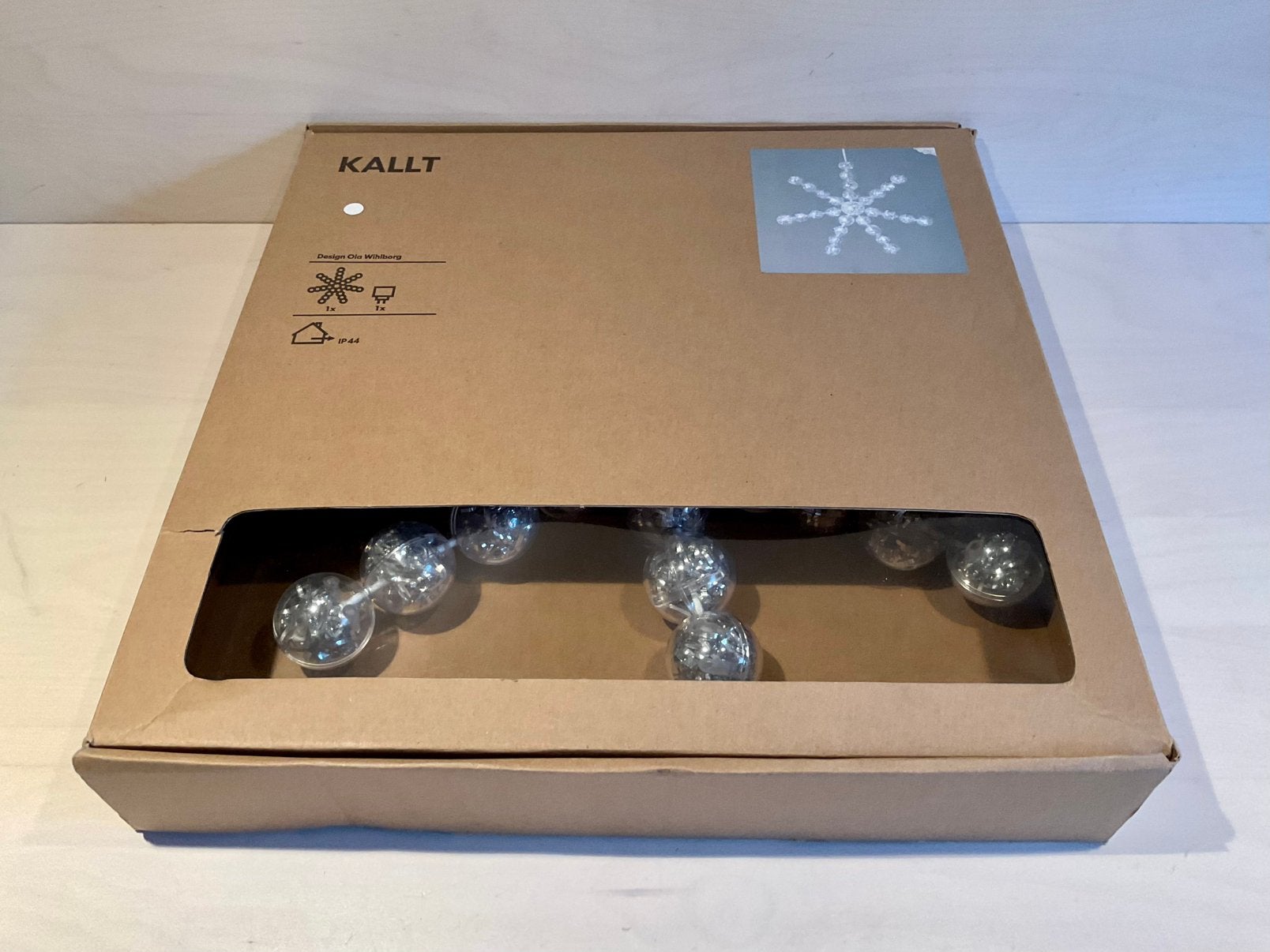 Kallt sneeuwvlok lamp Ikea Typ J0714 design Ola Wihlborg, Ophalen of Verzenden, Zo goed als nieuw