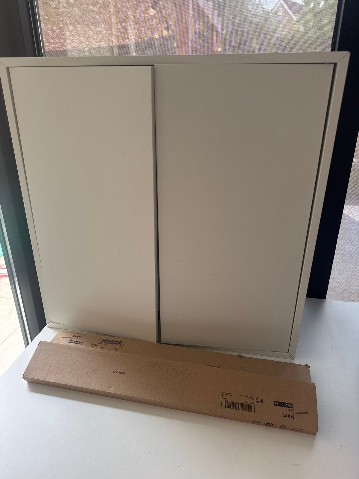 Nieuwe IKEA EKET kast met twee deuren, wit, Ophalen, Overige materialen, Gebruikt, 50 tot 100 cm