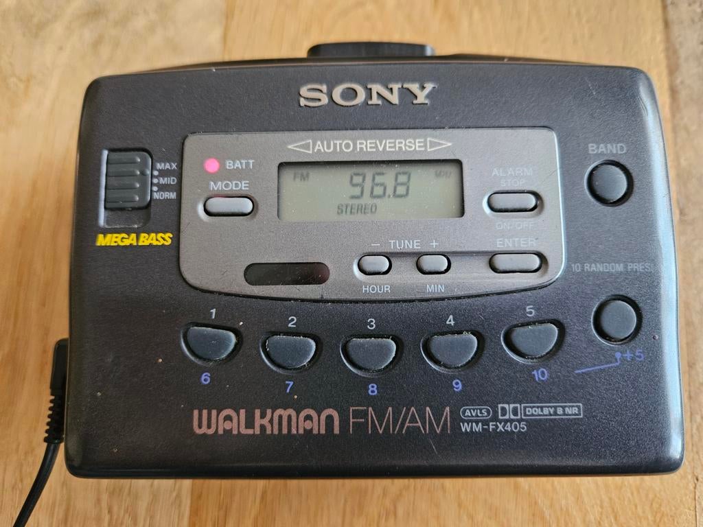 Sony Walkman WM-FX405 met FM/AM radio en MegaBass, Audio, Tv en Foto, Walkmans, Discmans en Minidiscspelers, Ophalen of Verzenden