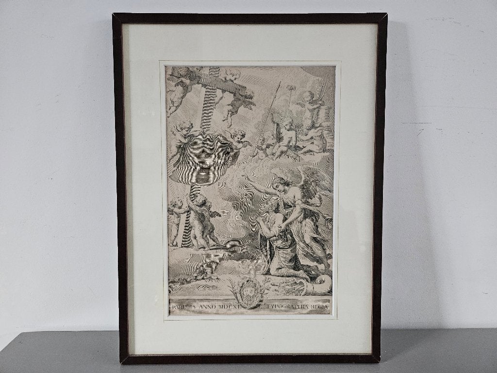 Druk / tekening van Engelen, Antiek en Kunst, Ophalen of Verzenden, Overige onderwerpen