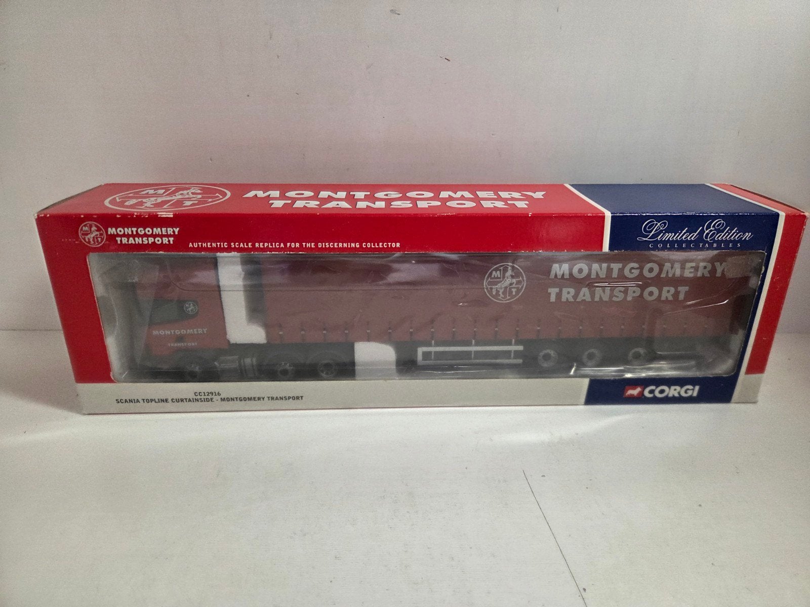 Corgi Scania Topline zeiloplegger Montgomery, Corgi, ., Ophalen of Verzenden, Zo goed als nieuw