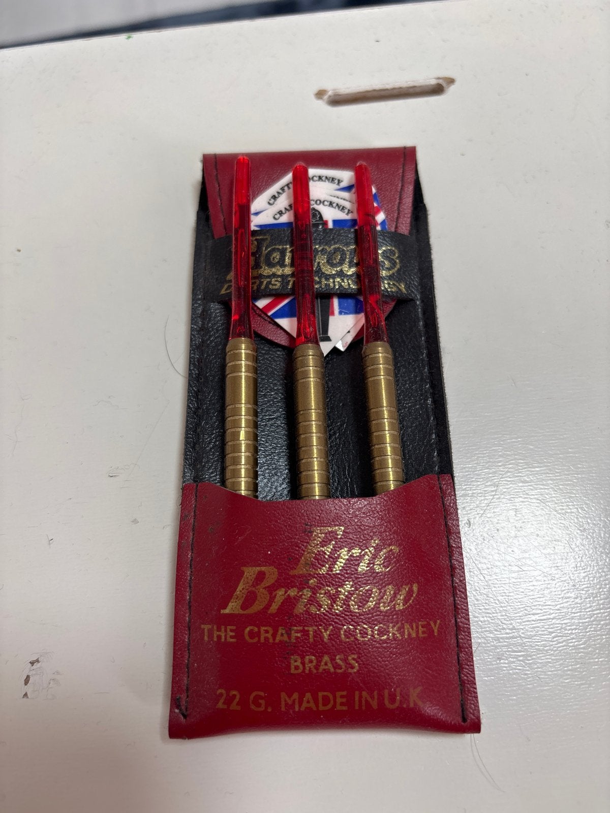 Vintage Eric Bristow Brass Darts - 22G, Ophalen of Verzenden, Gebruikt, Pijlen