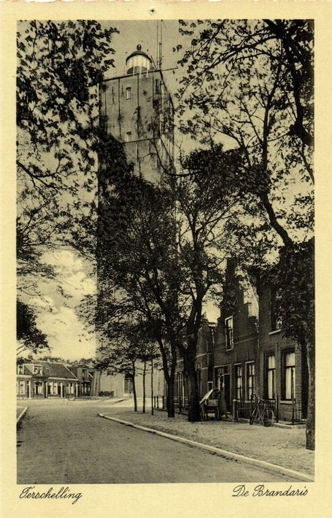 Terschelling - De Brandaris - B-keus - ongelopen, Ophalen of Verzenden, 1940 tot 1960, Ongelopen, Waddeneilanden