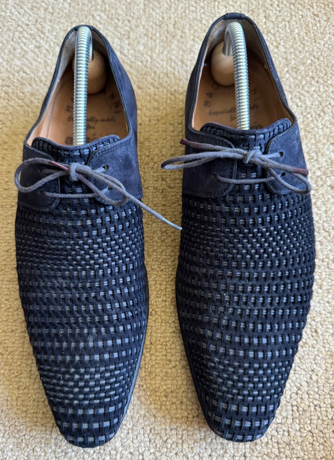 Van Assem, 42, blauwe heren veterschoen, gedragen!, Blauw, Ophalen of Verzenden, Gedragen, Veterschoenen