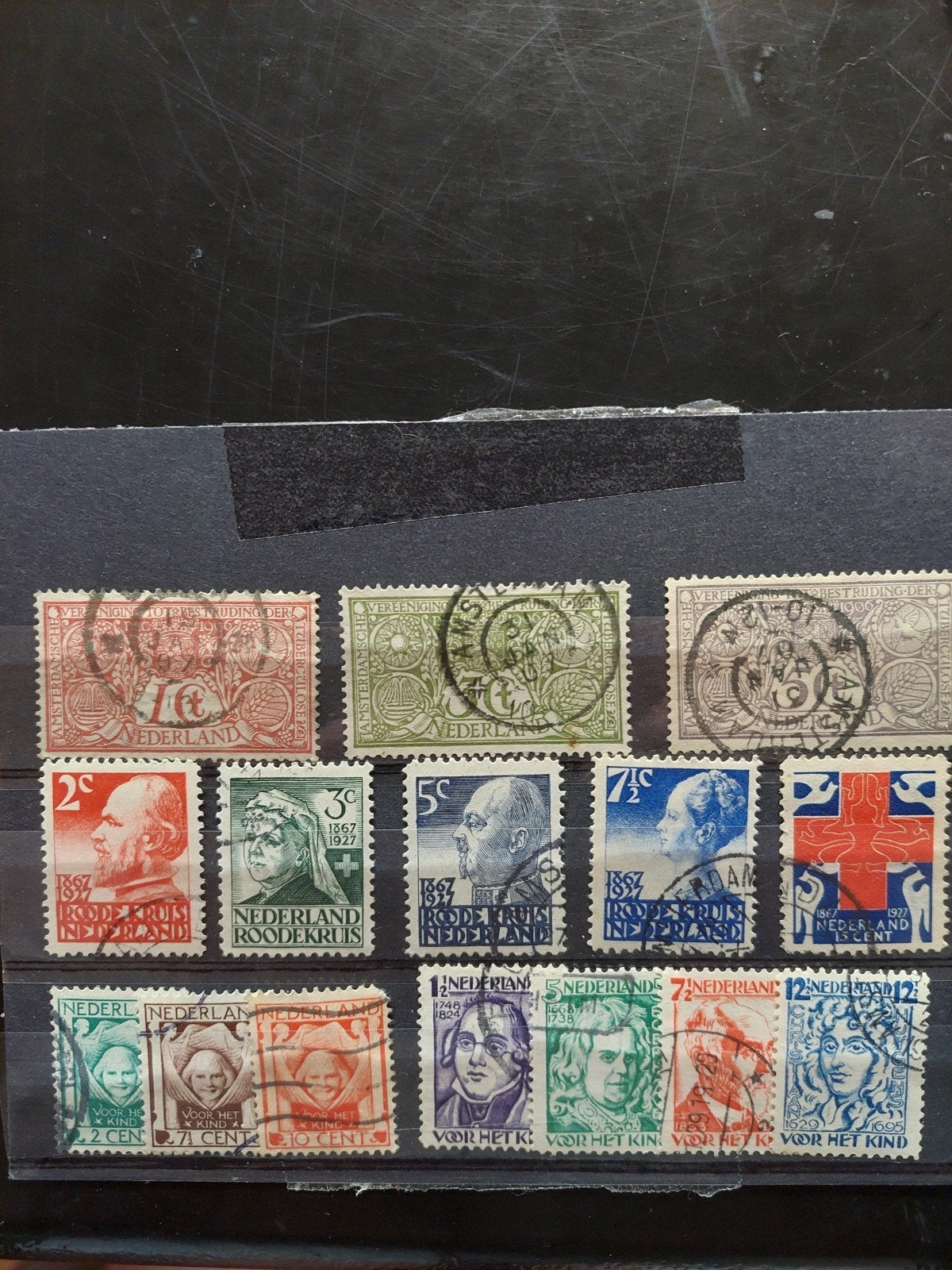Postzegels Nederland 1906-1927 oude Series gestempeld., Ophalen of Verzenden, T/m 1940, Gestempeld