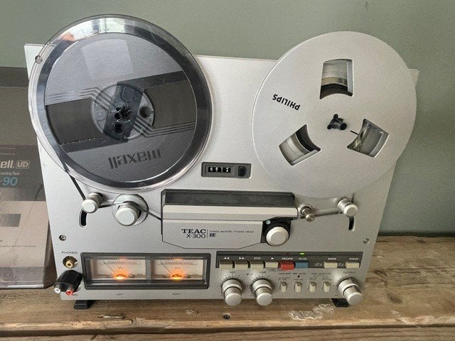 TEAC X-300 Bandrecorder incl stofkap en 2 Volle banden 80-90, Audio, Tv en Foto, Ophalen, Bandrecorder, Met stofkap