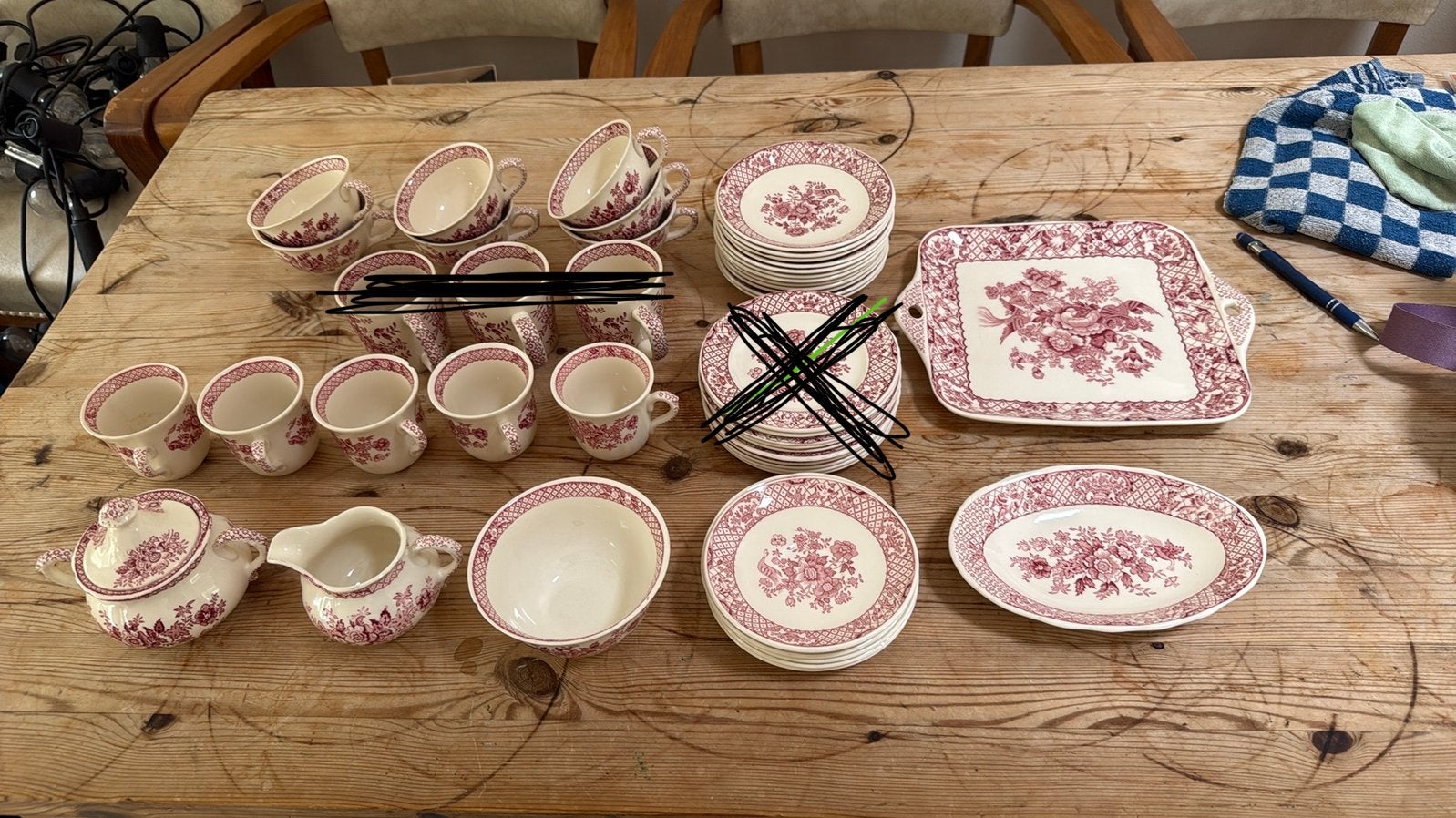 Mason’s Patent Ironstone ‘Stratford’ servies, Ophalen