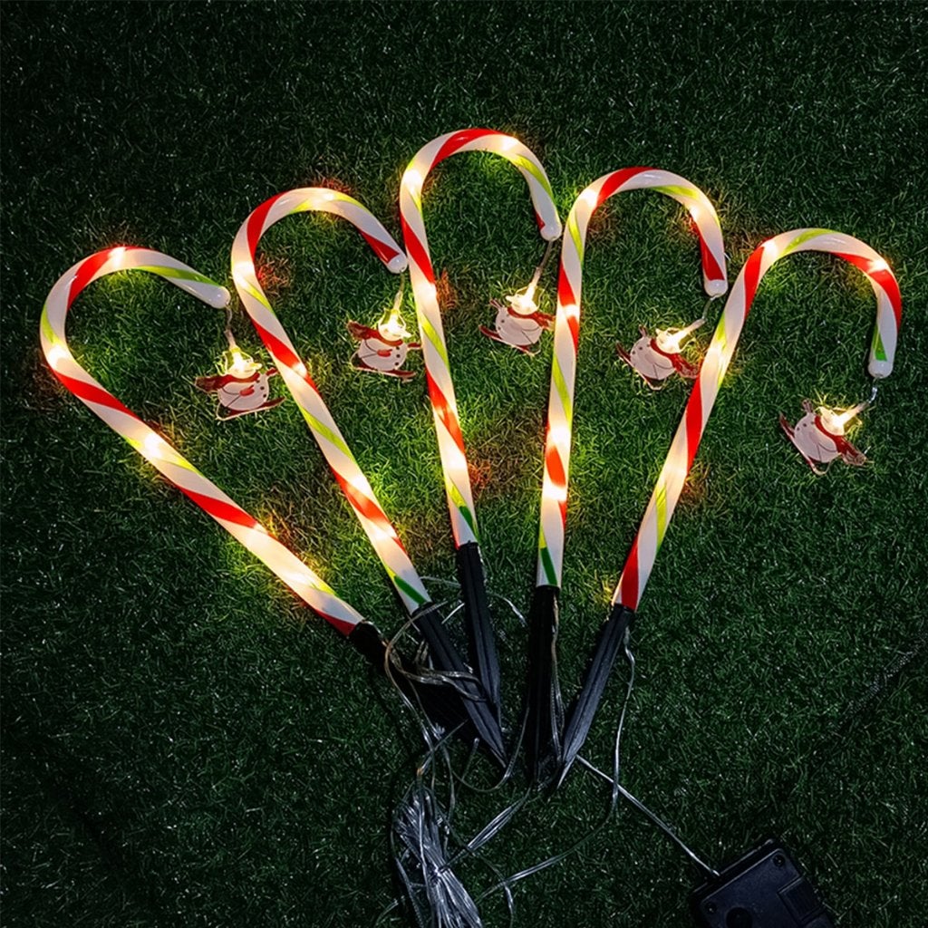Lichtgevende Zuurstok / Tuin Decoratie Lamp Winter Kerst, Verzenden, Nieuw