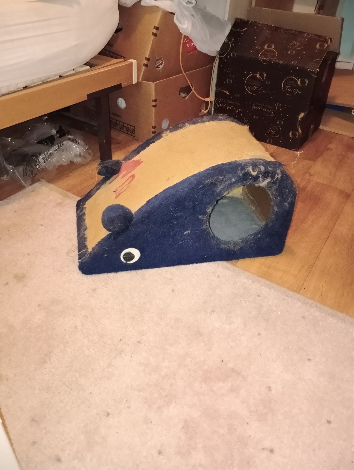 Gratis Krab muis met verstop plek, Ophalen, Gebruikt, Krabpaal