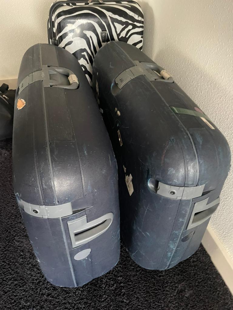 3 grote koffers GRATIS, Motoren, Ophalen, Gebruikt