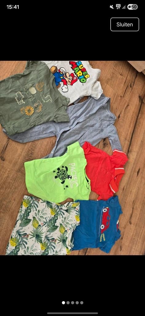 Groot kledingpakket maat 74, Kinderen en Baby's, Babykleding | Maat 74, Ophalen of Verzenden, Gebruikt, Jongetje, Setje