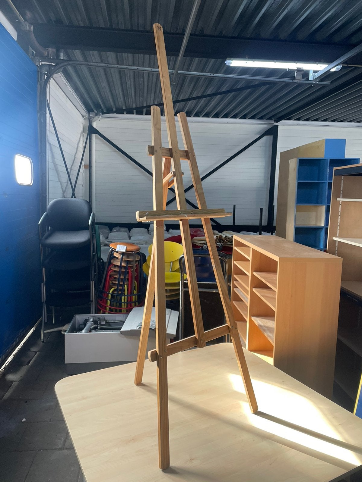 Houten Schilderezel / Drie poot Ezeltje (Verstelbaar), Hobby en Vrije tijd, Ophalen, Gebruikt, X, Ezel