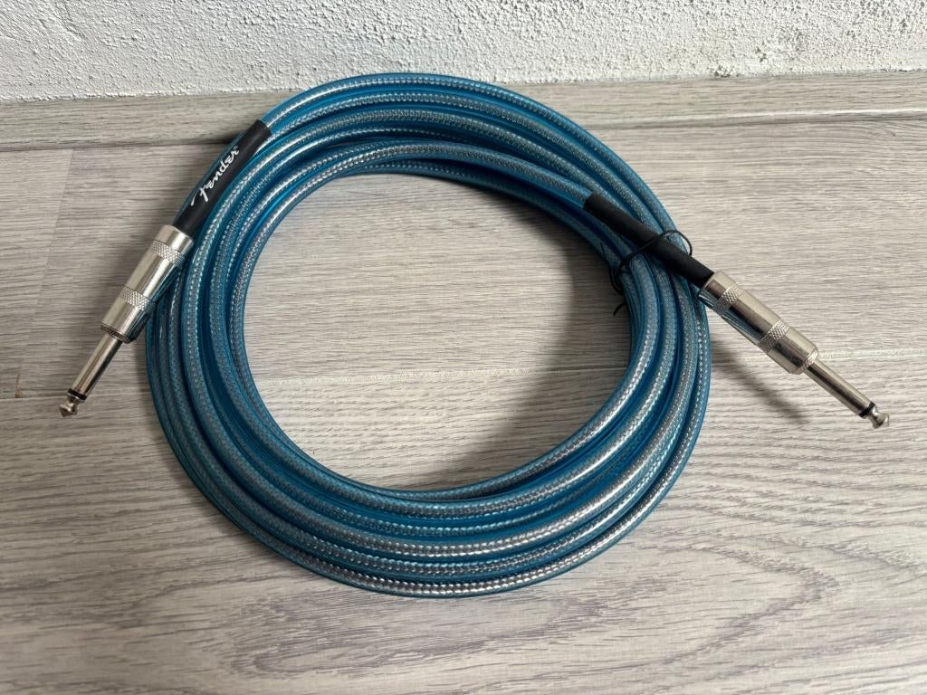 Fender California Gitaarkabel - Blauw, Ophalen of Verzenden, Gebruikt, Apparatuur