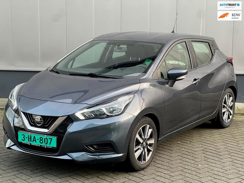 Nissan Micra 1.0L Visia+ Sport Airco - apple - cruise, Auto's, Elektrische ramen, Gebruikt, Euro 6, Handgeschakeld