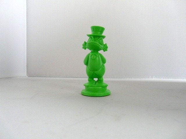 Disney # Dagobert Duck 6,5 cm groen, Ophalen of Verzenden, Donald Duck, Zo goed als nieuw, Beeldje of Figuurtje