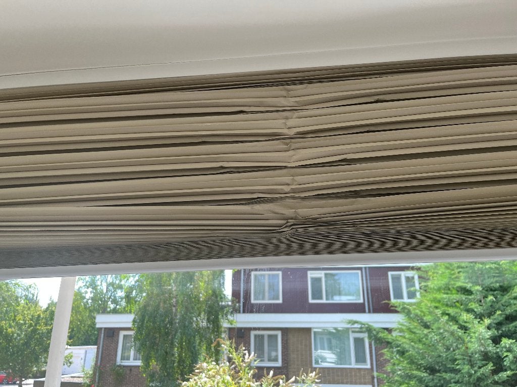 Luxaflex Blinds met Somfy afstandsbediening (defect), Ophalen, Jaloezie, Gebruikt, Grijs