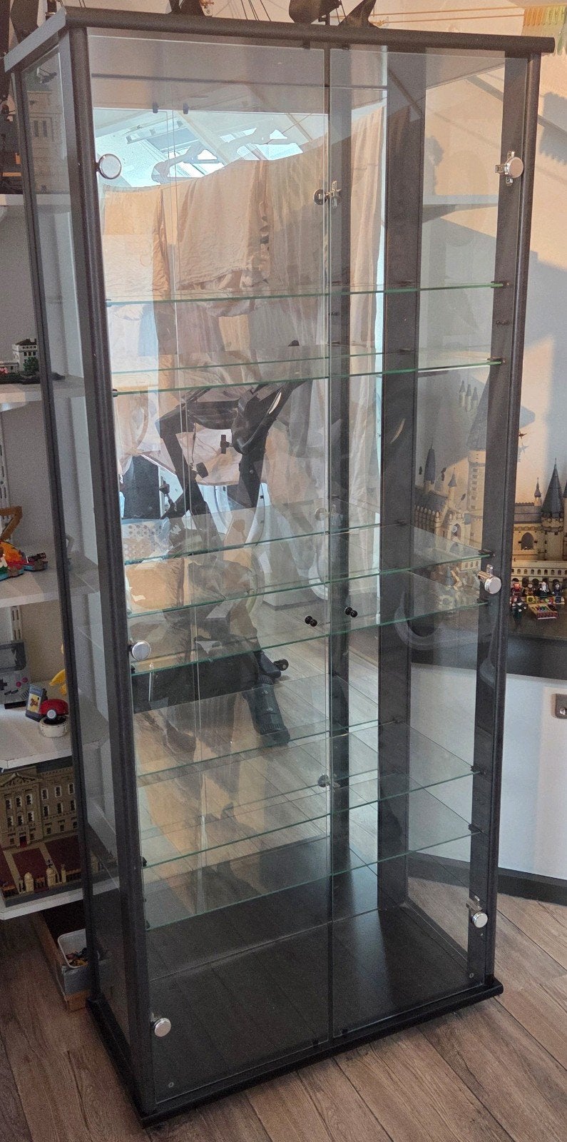 Glazen Vitrinekast, Ophalen, Modern, Vitrine, Overige houtsoorten, 50 tot 100 cm