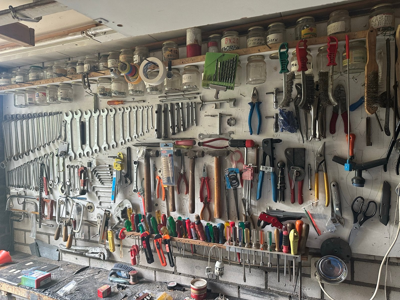 Uitgebreide collectie handgereedschap voor timmerman/houtbew, Ophalen, Gebruikt, Gereedschapsset, Overige merken