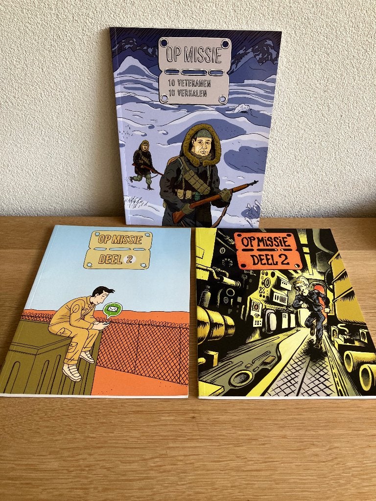 Op Missie 10 Veteranen 10 Verhalen+deel 2 (2x) SC 2014/2016, Boeken, Meerdere stripboeken, Ophalen of Verzenden, Zo goed als nieuw